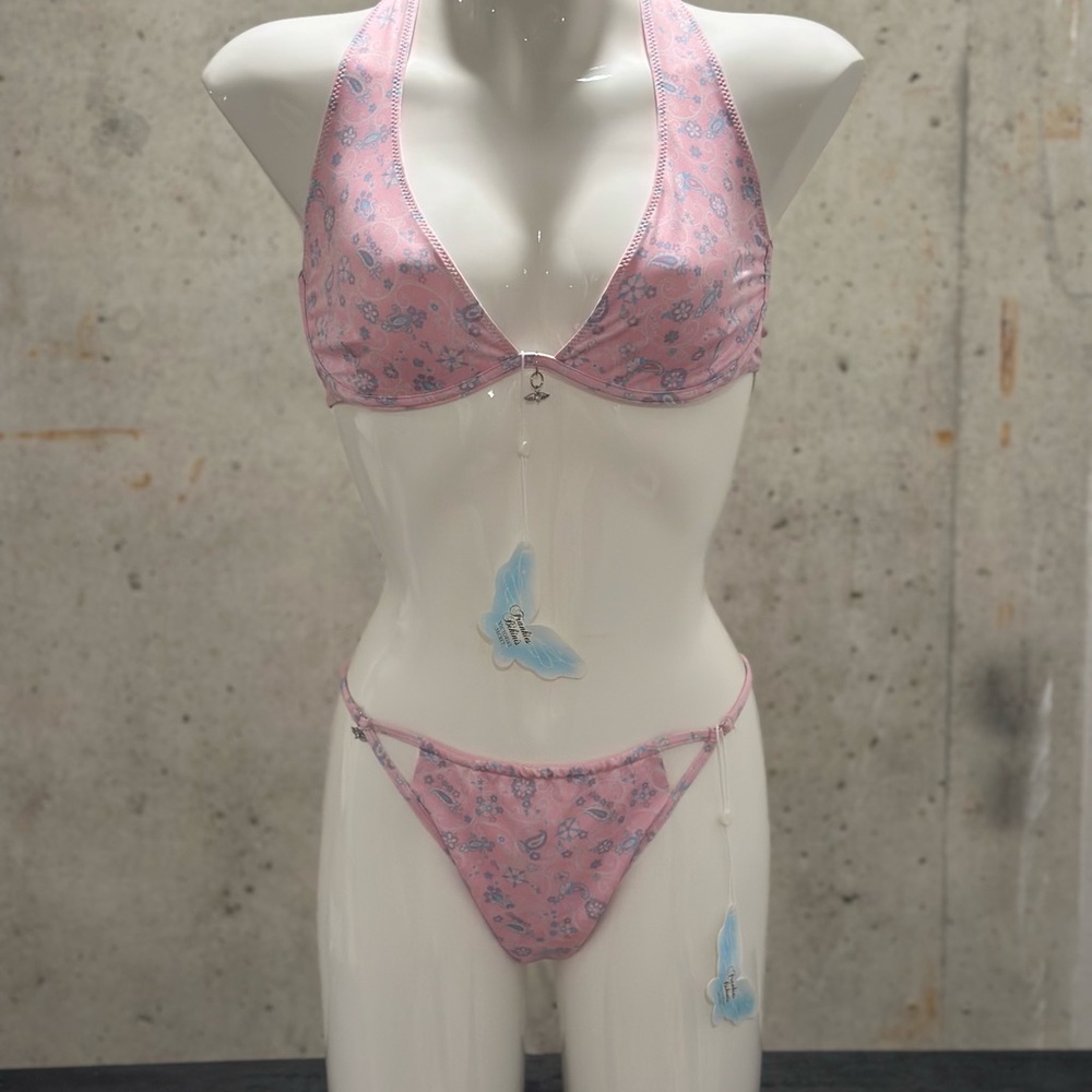 Pink Floral Bikini Set